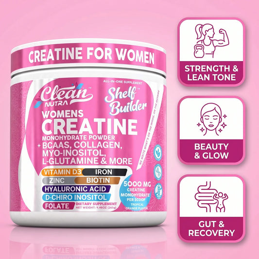 ALL-IN-ONE WOMEN'S CREATINE Strength, Sculpt & Glow Starts Here